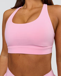 Woman wearing Flow Sports Bra - Pink Rose | Model:Bianca | Size:S | Thumbnail Index: 3