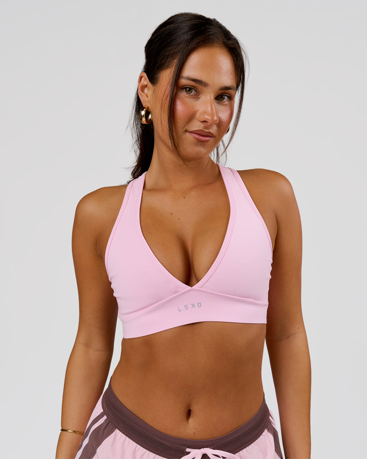 Woman wearing Stamina Sports Bra - Marshmallow | Model:Bianca | Size:S - view 2