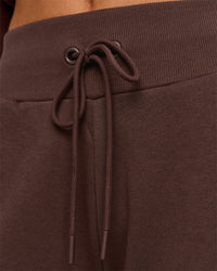 Woman wearing Go-To Wide Leg Track Pant - Hot Chocolate | Model:Issy | Size:S | Thumbnail Index: 2