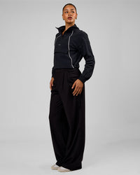 Woman wearing StretchShift Wide Leg Pant Tall - Black | Model:Rosie | Size:S | Thumbnail Index: 3