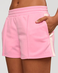 Woman wearing Urban Track Short - Pink Rose | Model:Rosie | Size:S | Thumbnail Index: 0