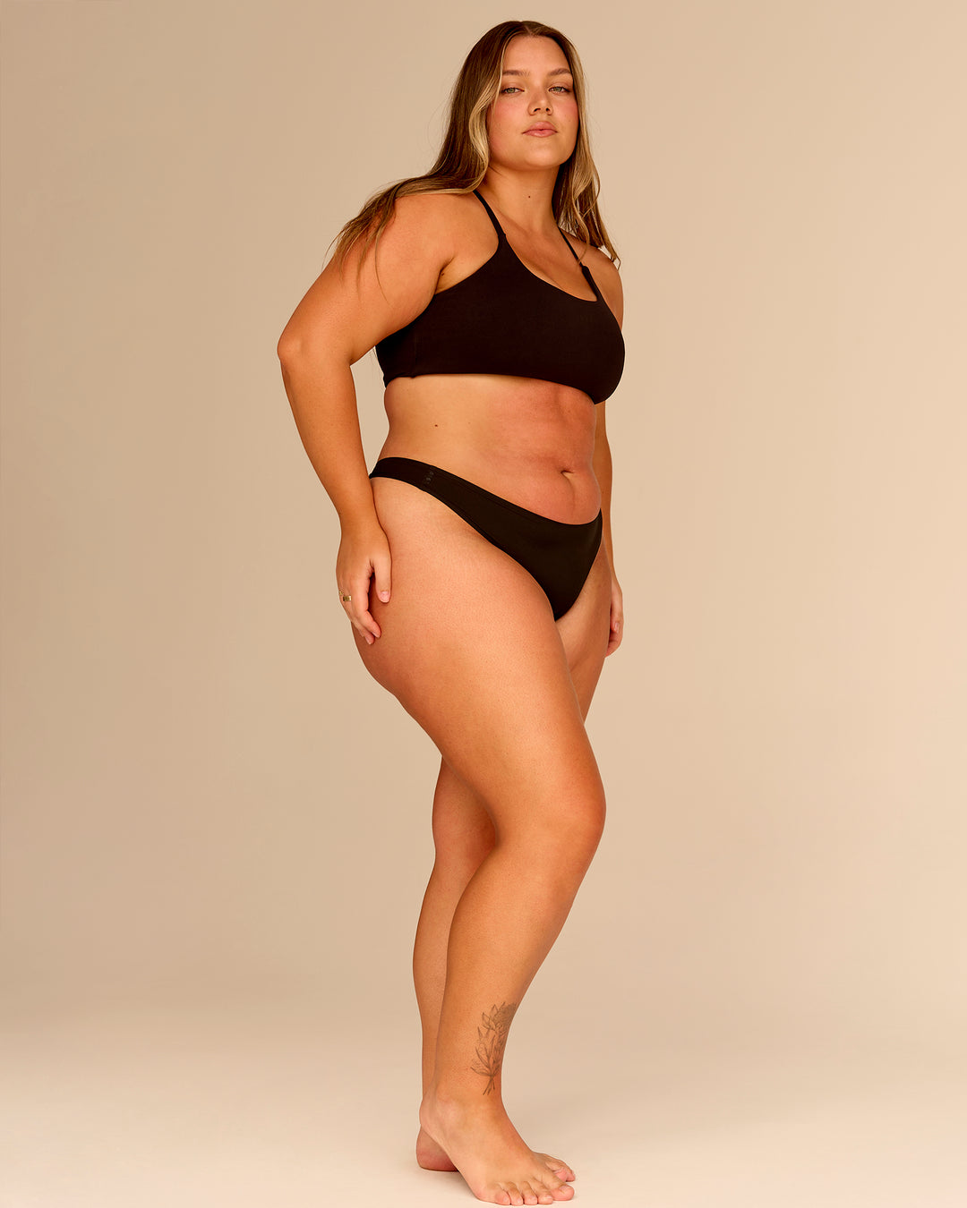 Woman wearing Zero Brief 2pk - Black | Model:Ella | Size:XL - view 11