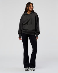 Woman wearing Base Oversized DC Hoodie - Onyx | Model:Bianca | Size:XS | Thumbnail Index: 10