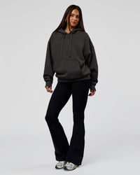 Woman wearing Base Oversized DC Hoodie - Onyx | Model:Bianca | Size:XS | Thumbnail Index: 12