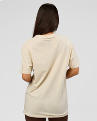 Woman wearing VS6 1% Better FLXCotton Oversize Tee - Vanilla Bean | Model:Bianca | Size:XS | Thumbnail Index: 5