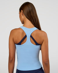 Woman wearing Flow Rib Scoop Neck Tank - Open Air | Model:Brylee | Size:XS | Thumbnail Index: 1