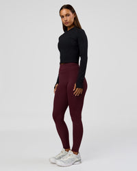 Woman wearing Sculpt Full Zip Long Sleeve Top - Black | Model:Brylee | Size:XS | Thumbnail Index: 11