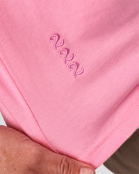 Woman wearing Bree Heavyweight Oversized Tee - Pink Rose | Model:Charli | Size:XS | Thumbnail Index: 15