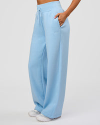Woman wearing Go-To Script Wide Leg Track Pant - Open Air | Model:Charli | Size:XS | Thumbnail Index: 5