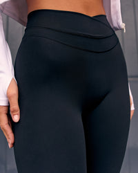 Woman wearing Solstice High-Rise Full Length Legging - Black | Model:Charli | Size:XS | Thumbnail Index: 8