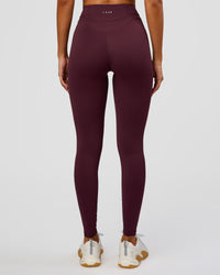 Woman wearing Solstice High-Rise Full Length Legging - Cherry Lacquer | Model:Charli | Size:XS | Thumbnail Index: 5