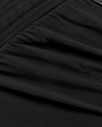 Woman wearing Accelerate Synergy 3" Running Short Short - Black-Black | Model:Issy | Size:XS | Thumbnail Index: 10