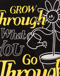 Woman wearing TGHF X LSKD 26 FLXCotton Oversized Tee - Black | Model:Issy | Size:XS | Thumbnail Index: 11