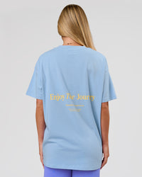 Woman wearing VS26 Journey FLXCotton Oversize Tee - Open Air-Lemon | Model:Issy | Size:XS | Thumbnail Index: 2