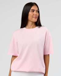 Woman wearing Dare To Think FLXCotton Tee Oversize - Marshmallow Washed-White | Model:Rhiley | Size:XS | Thumbnail Index: 5