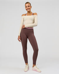 Woman wearing Bree Bardot Long Sleeve Top - Vanilla Bean | Model:Taneisha | Size:XS | Thumbnail Index: 7
