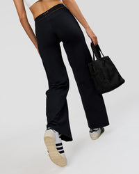 Woman wearing Dare Wide Leg Pant - Black | Model:Taneisha | Size:XS | Thumbnail Index: 8