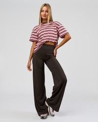 Woman wearing Elixir High-Rise Tall Pant - Ground Coffee | Model:Taneisha | Size:XS | Thumbnail Index: 2