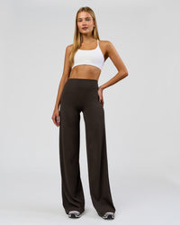 Woman wearing Elixir High-Rise Tall Pant - Ground Coffee | Model:Taneisha | Size:XS | Thumbnail Index: 5