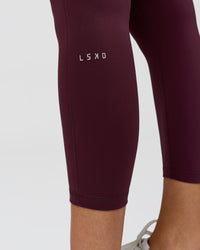 Woman wearing Fusion High-Rise 7/8 Legging Pockets - Cherry Lacquer | Model:Taneisha | Size:XS | Thumbnail Index: 5