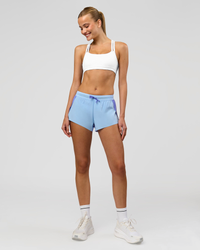 Woman wearing Velocity Sports Bra - White | Model:Taneisha | Size:XS | Thumbnail Index: 5