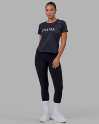 LSKD x FS VapourFLX Trainer Tee - Black Marl | Thumbnail Index: 4