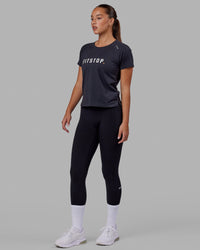 LSKD x FS VapourFLX Trainer Tee - Black Marl | Thumbnail Index: 2