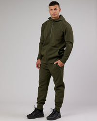Athlete ForgedFleece Zip Up Hoodie - Forest Night | Thumbnail Index: 6