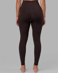 Woman wearing Rep Ultra High-Rise Full Length Legging Pockets - Dark Walnut | Model:Catalina | Size:S | Thumbnail Index: 3