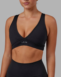 Woman wearing Stamina Sports Bra in Black | Size:S | Thumbnail Index: 8